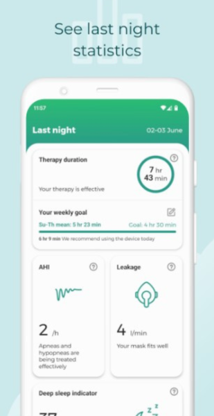 Prisma SmartPlus CPAP therapy app | Intus Healthcare