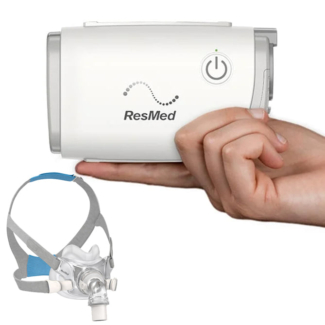 ResMed AirMini CPAP Machine bundle with F30 Full Face CPAP Mask