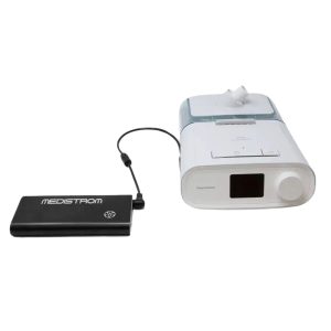Pilot Flex CPAP Battery connected to the Philips DreamStation CPAP Machine | Intus Healthcare