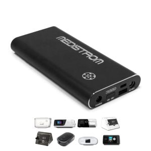 Medistrom Pilot Flex CPAP Travel Battery and compatible CPAP Machine icons | Intus Healthcare